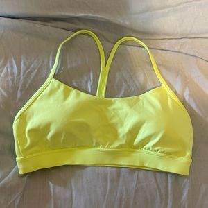 Lululemon Racer Back Bright Yellow/ Green bra